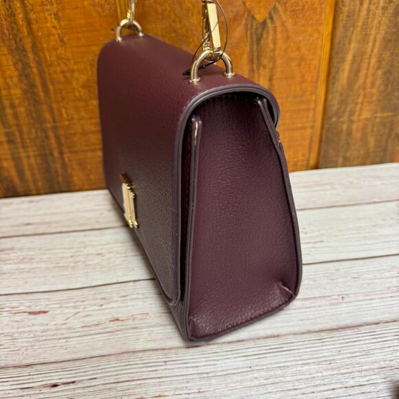 I.N.C. INTERNATIONAL CONCEPTS Sibbell Crossbody Bag – Red Plum - Picture 4 of 8